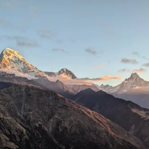 Floating above the clouds with the mountains as my witness.
